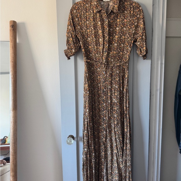 NATURAL LIFE Brown Floral Maxi Dress - Picture 3 of 5